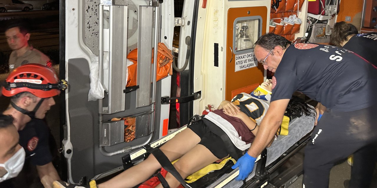 Falezlerden düşen çocuk hastaneye kaldırıldı