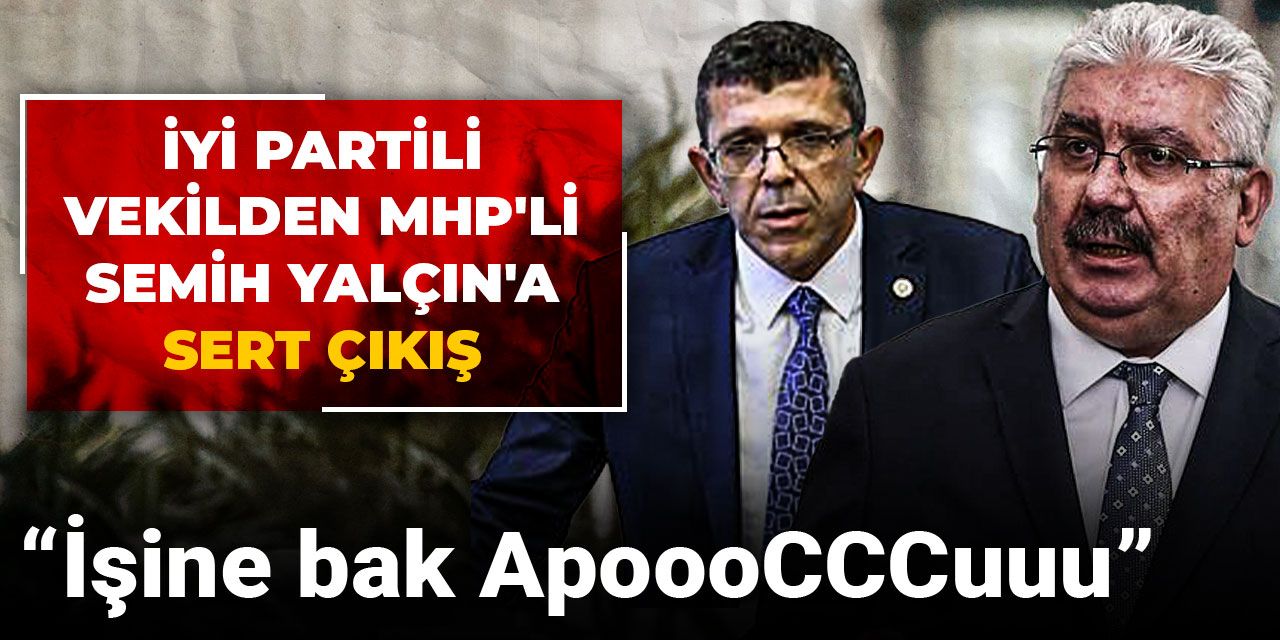 İYİ Partili vekilden MHP'li Semih Yalçın'a sert çıkış: İşine bak ApoooCCCuuu