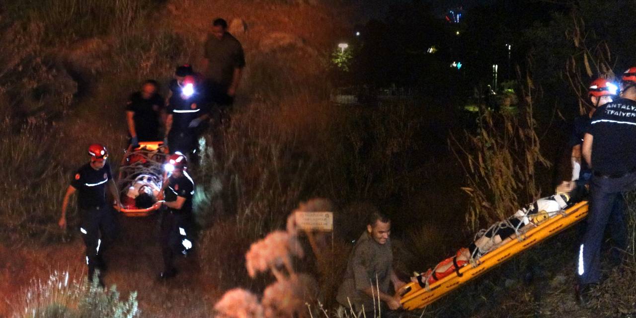 Manzarayı izlerken falezlerden düştü! Yardımına itfaiye ekipleri koştu