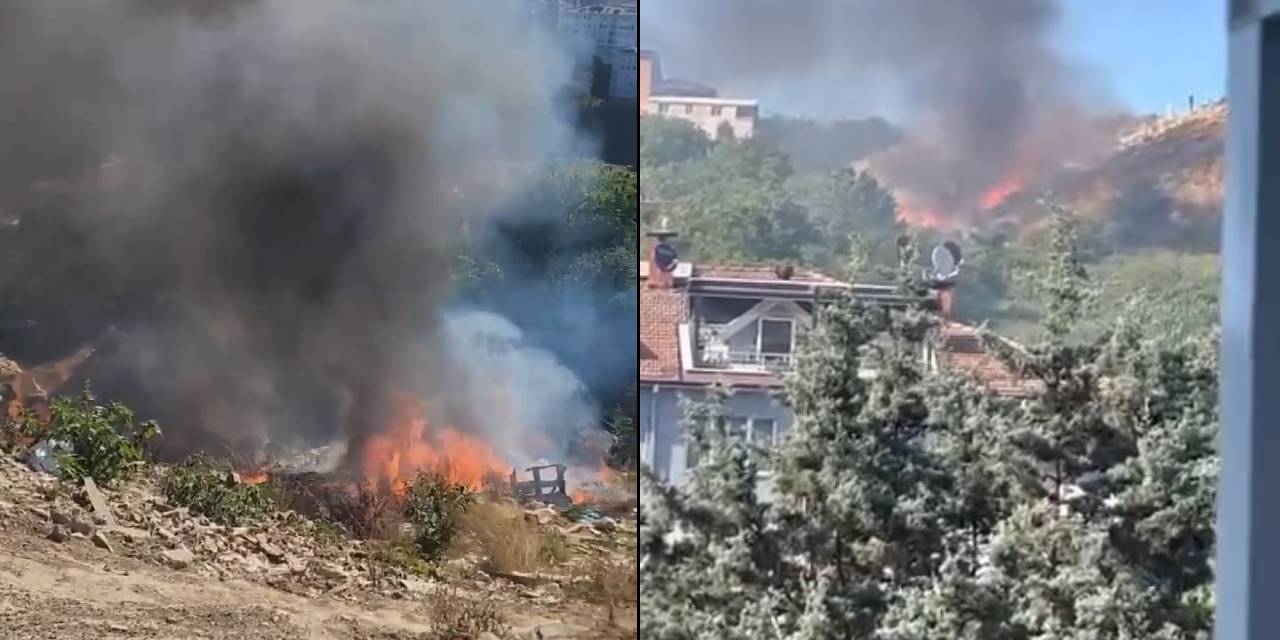 İstanbul'da evlere yakın noktada yangın!