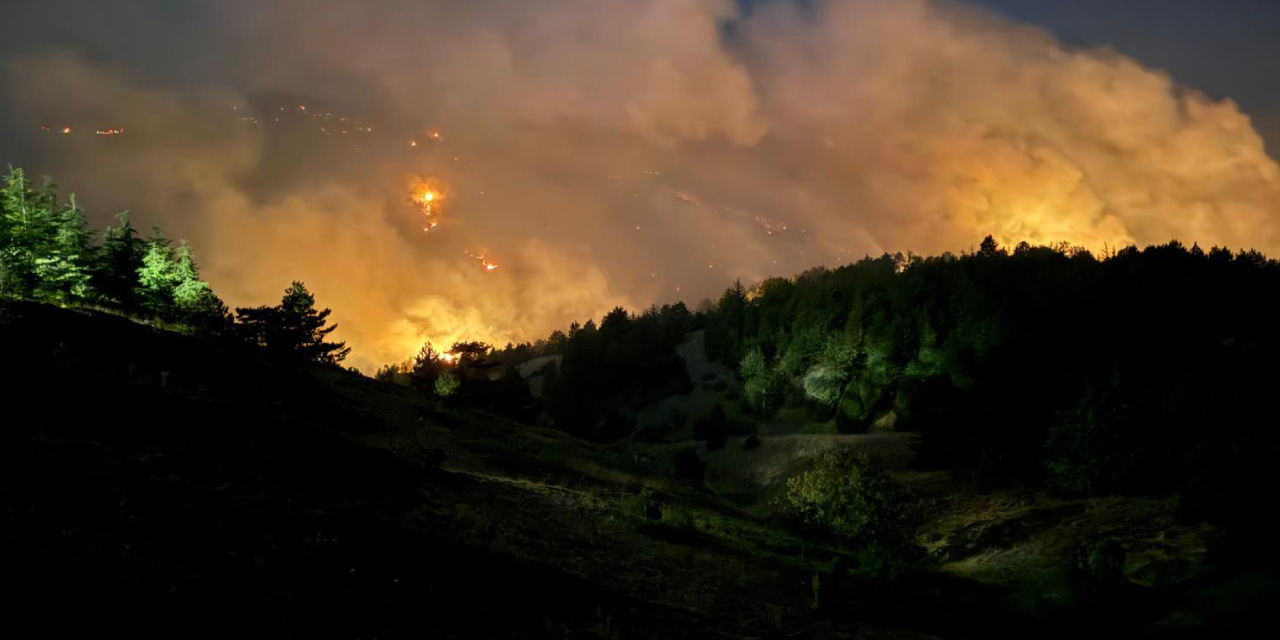 Konya'daki orman yangını Isparta'ya dayandı!