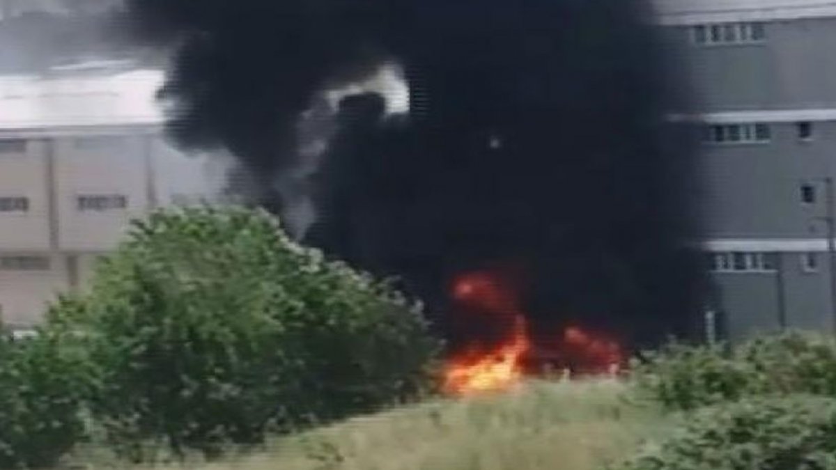 İstanbul Hadımköy'de fabrika yangını