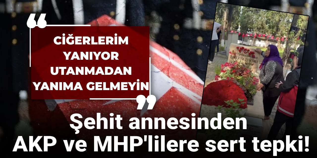 Şehit annesinden AKP ve MHP'lilere sert tepki! Ciğerlerim yanıyor utanmadan yanıma gelmeyin