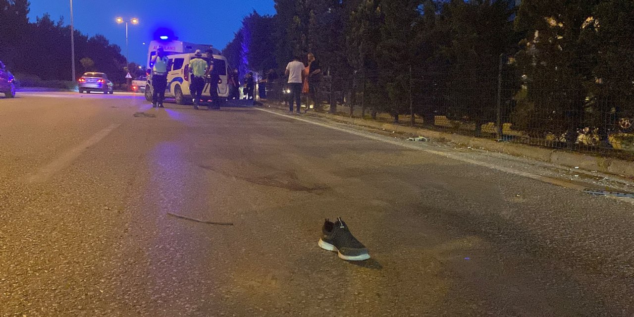 Yolun karşısına geçmek isterken canından oldu