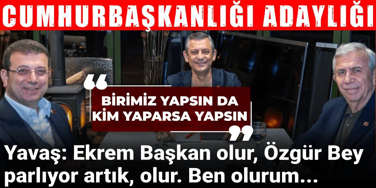 Mansur Yavaş adaylığı için konuştu: Özgür Bey parlıyor, ben olurum, birimiz yapsın da kim yaparsa yapsın!