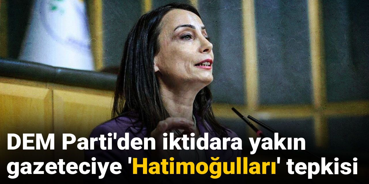 DEM Parti'den iktidara yakın gazeteciye 'Hatimoğulları' tepkisi