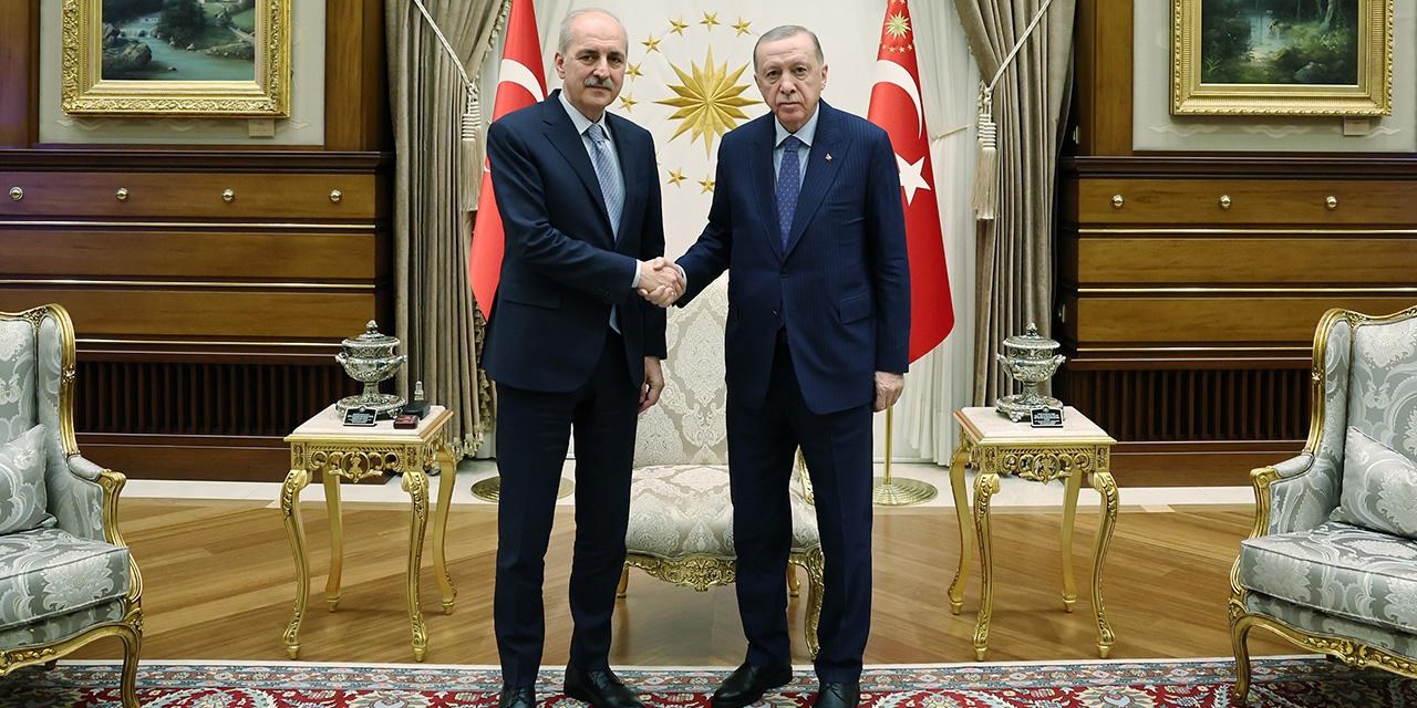 Komisyon öncesi Kurtulmuş,  Erdoğan'ın yanına gitti