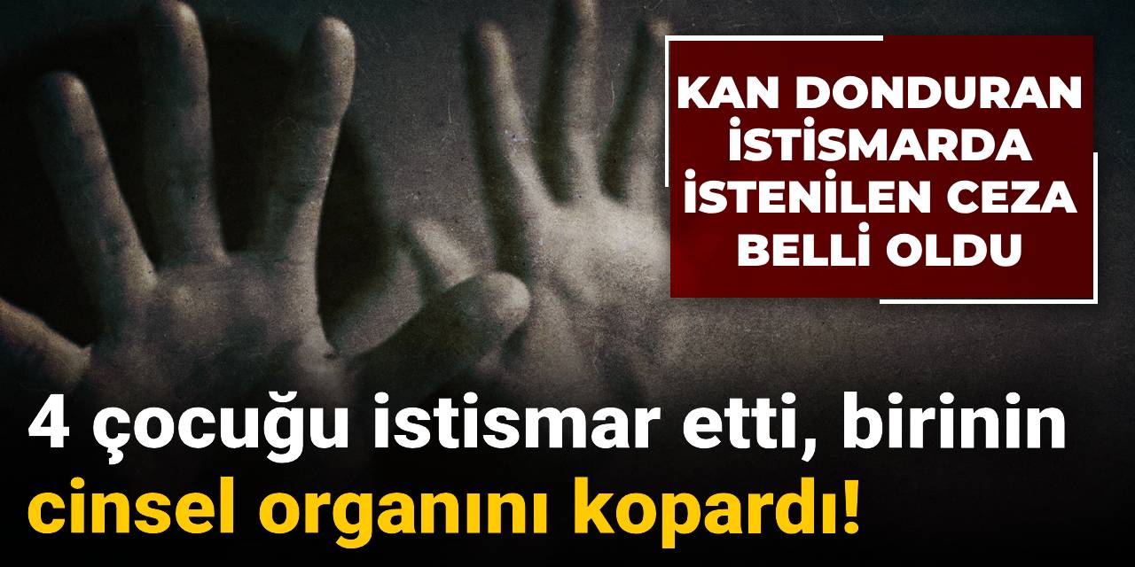 4 çocuğu istismar etti, birinin  cinsel organını kopardı: Cezası belli oldu