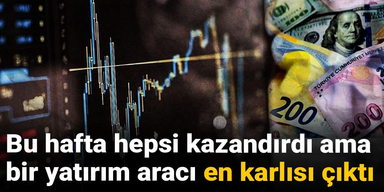 Bu hafta hepsi kazandırdı ama bir yatırım aracı en karlısı çıktı
