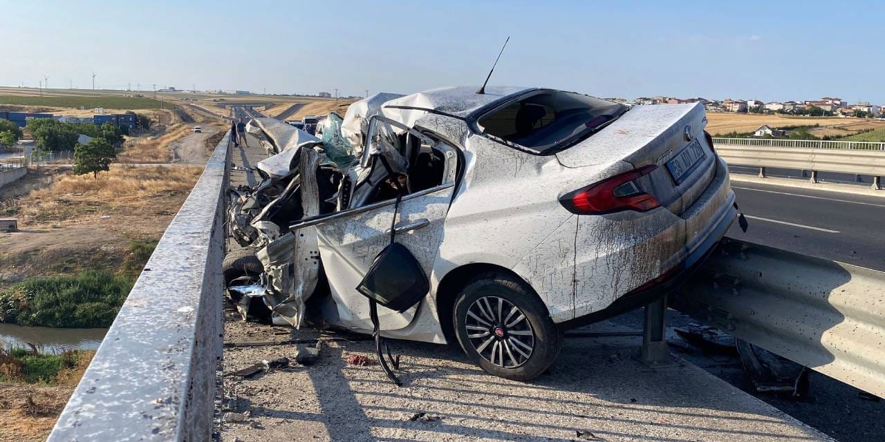 Tekirdağ'da feci kaza: 21 yaşındaki genç öldü