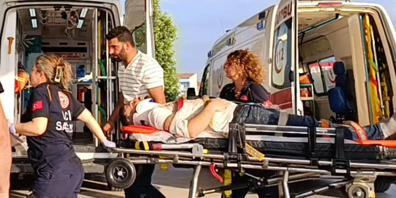 Arkadaşını ziyaret ettiği inşaatta düşerek yaralandı