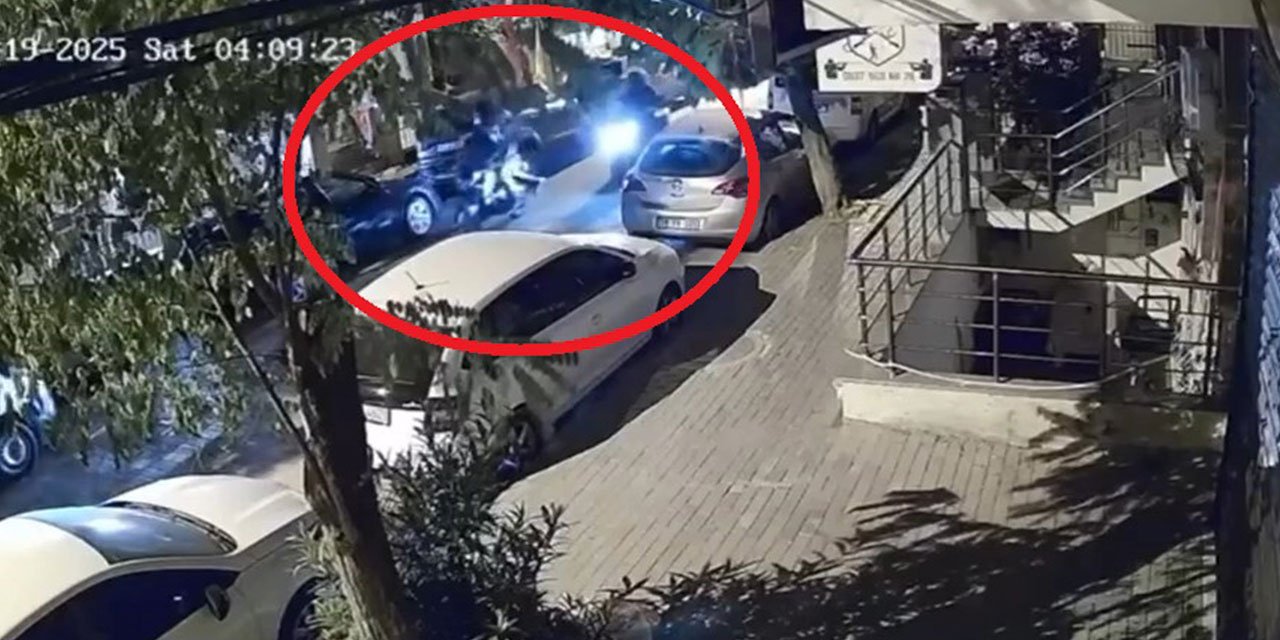 Motosikleti iterek çaldılar