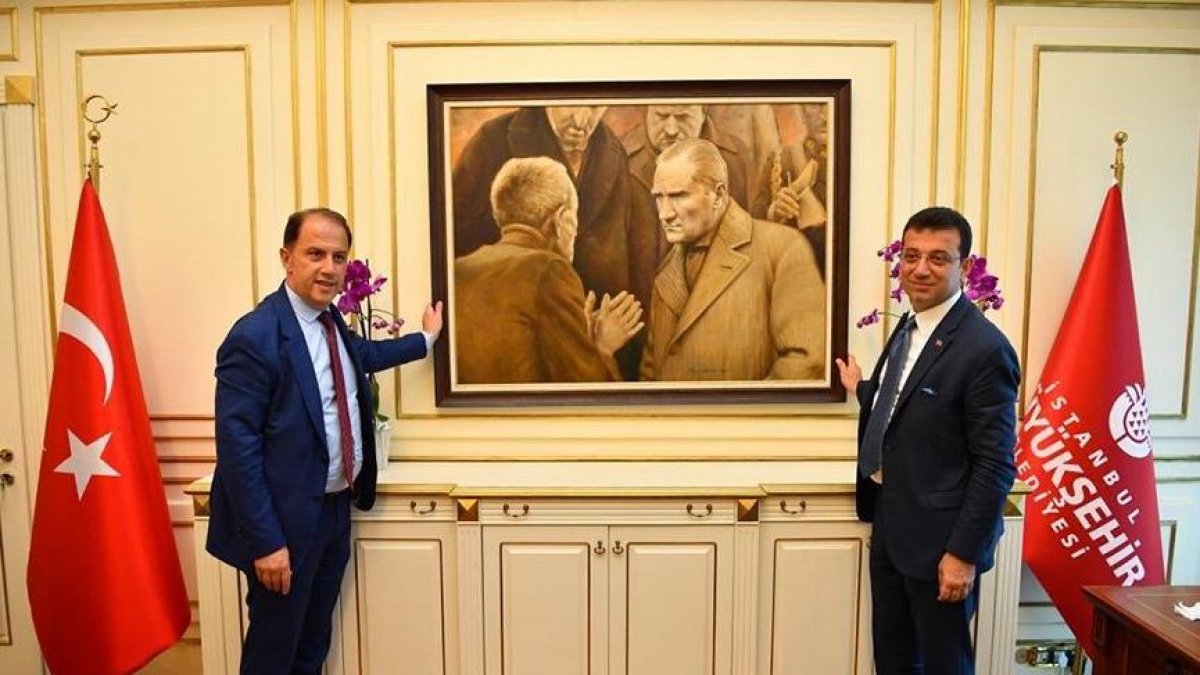 Atatürk tablosu AKP'li o ismi rahatsız etti