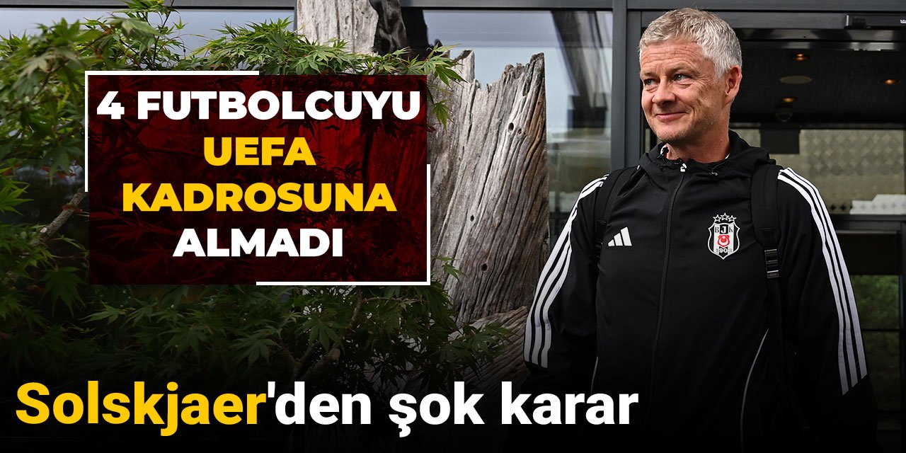 Solskjaer'den şok karar: 4 futbolcuyu UEFA kadrosuna almadı