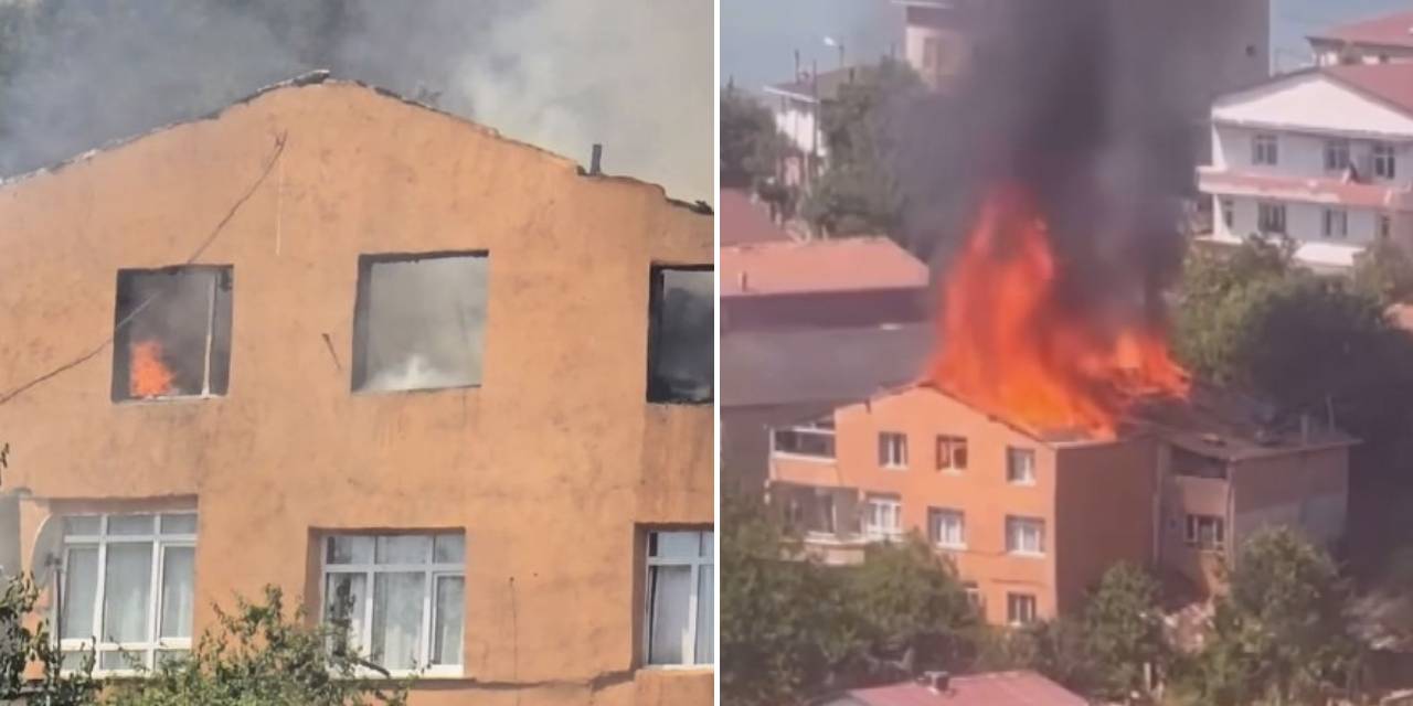 Beykoz’da 3 katlı binada yangın: 4 kişi mahsur kaldı