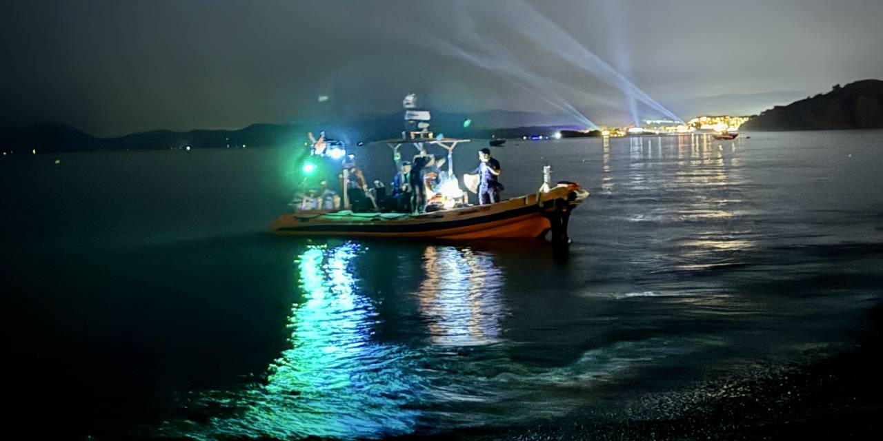 Gece deniz keyfi acı bitti: Bir anda gözden kayboldu