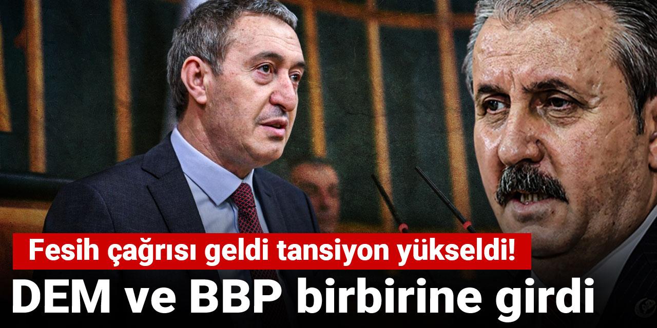 DEM ve BBP birbirine girdi: Fesih çağrısı geldi tansiyon yükseldi!