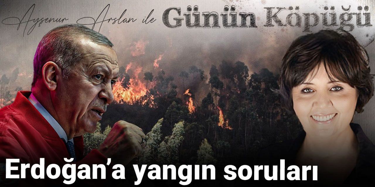 Erdoğan'a yangın soruları