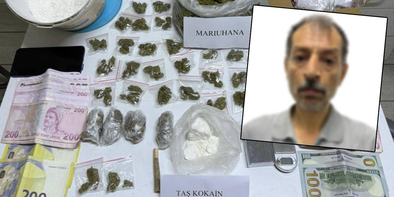 Suçüstü yakalanmıştı! evinden 5 milyonluk kokain çıktı
