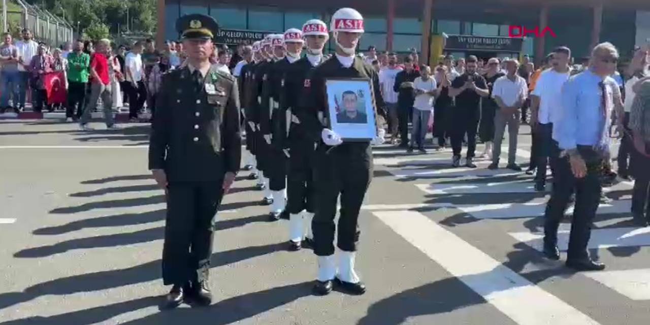 Hatay'da şehit olan Semih Erdoğan'ın naaşı Ordu'ya götürüldü