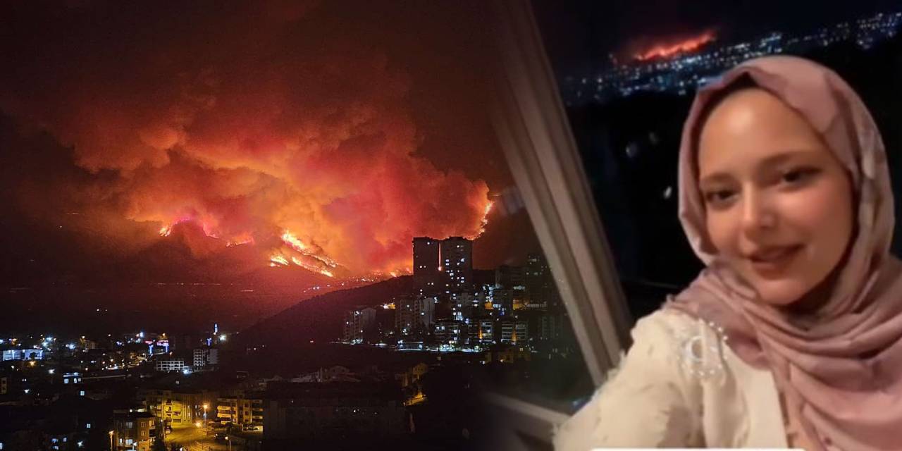 Bursa'daki yangını çekip şarkı söyledi! 'Yanıyor yanaklarım'