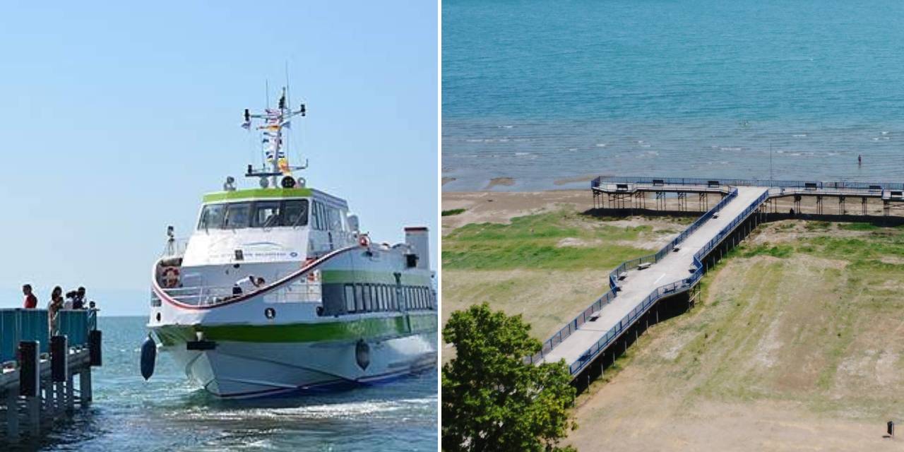 İznik Gölü kuruyor: İskele karada kaldı