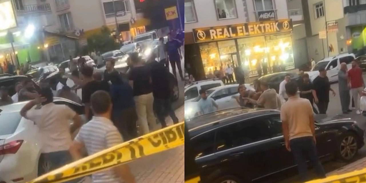 İki grup arasında silahlı çatışma: O anlar kamerada