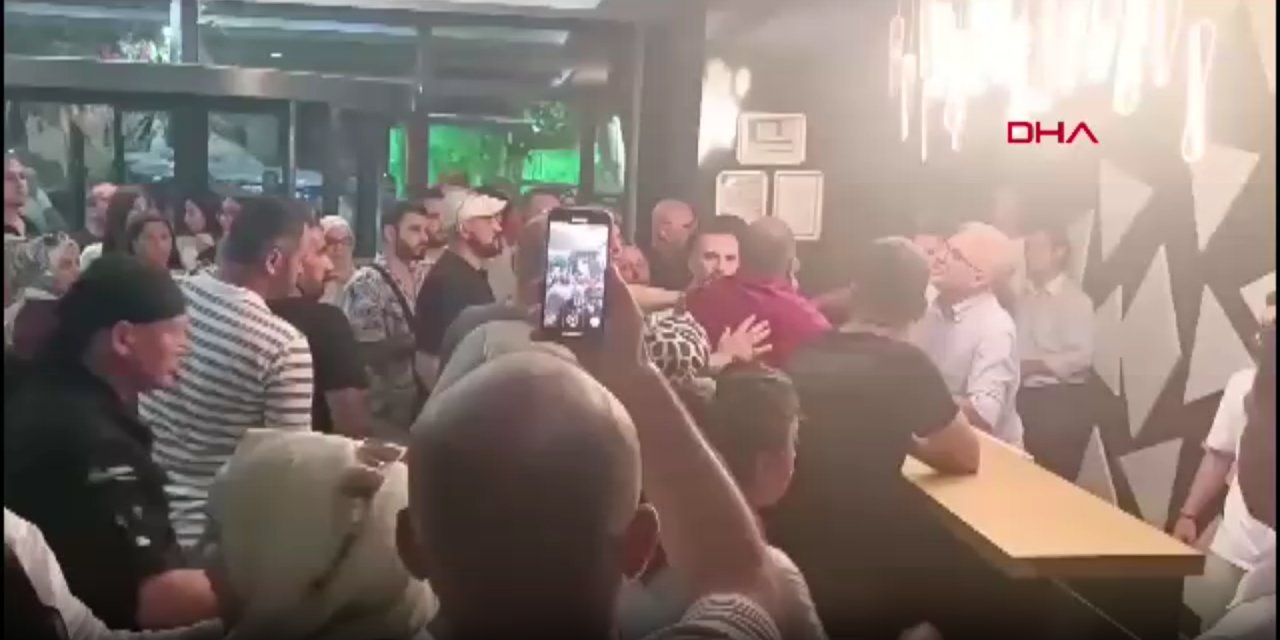 Klimalar çalışmayınca resepsiyonu bastılar: Jandarma müdahale etti