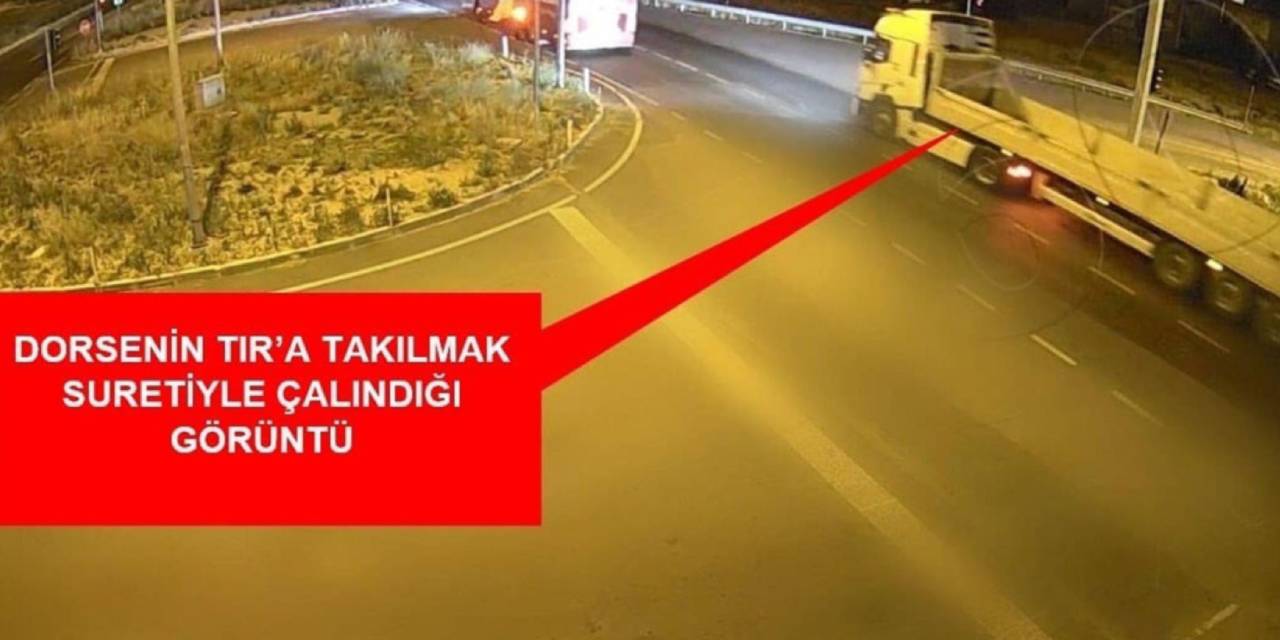 Denizli'de çalınan TIR dorsesi 78 kameralık takip sonucu bulundu