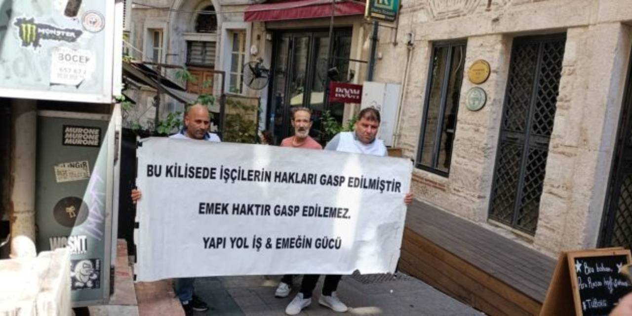 Haklarını alamadığı için eylem yapan işçilere gözaltı