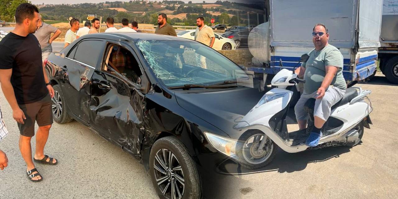 Sakarya'da trafik kazası: Motosiklet sürücüsü hayatını kaybetti