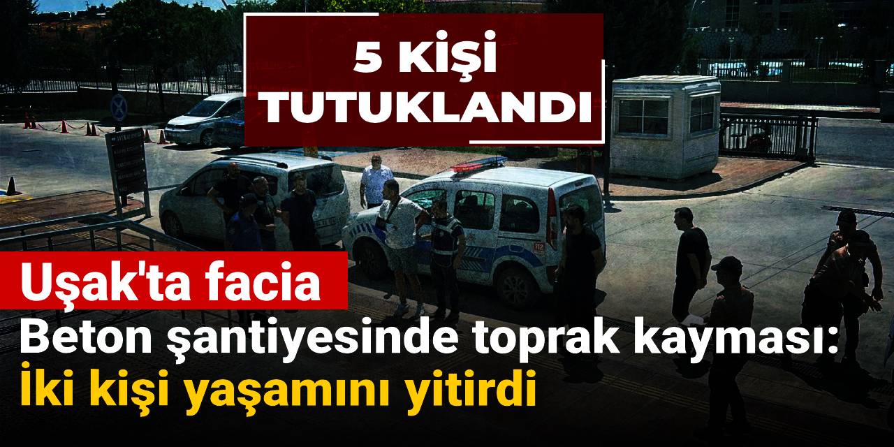Beton şantiyesinde toprak kayması: İki kişi yaşamını yitirdi