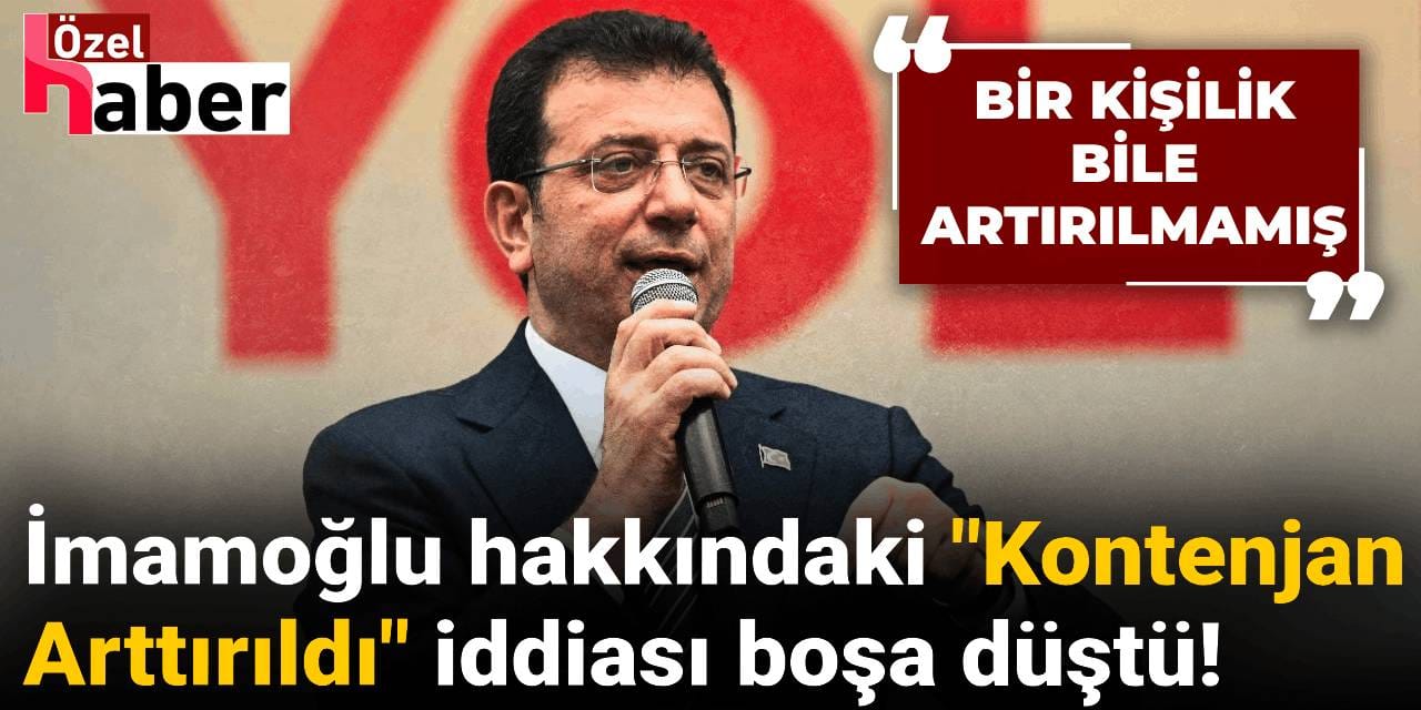 İmamoğlu hakkındaki “Kontenjan Arttırıldı” iddiası boşa düştü