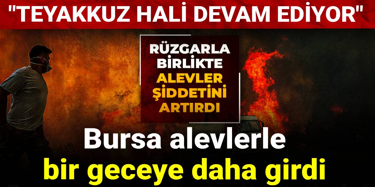 Bursa alevlerle bir geceye daha girdi: Teyakkuz hali devam ediyor