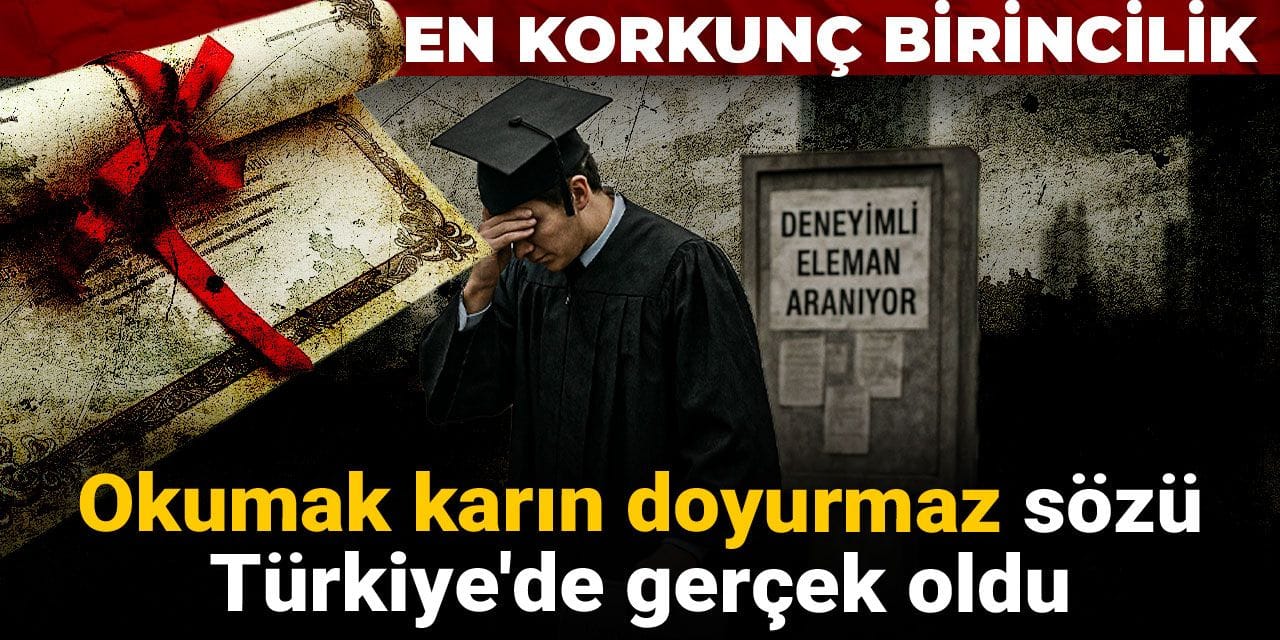 En korkunç birincilik: Okumak karın doyurmaz sözü Türkiye'de gerçek oldu