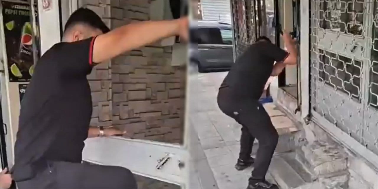 Çalıntı telefonunun bulunduğu dükkanın camlarını kırdı telefonunu geri aldı