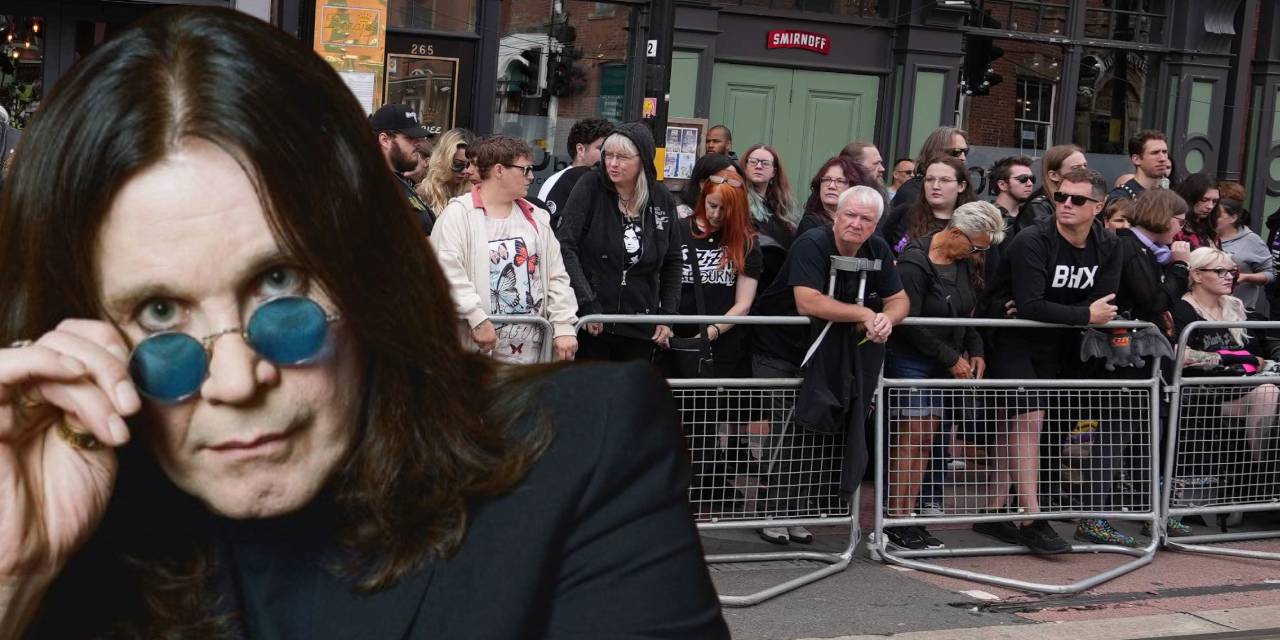 Ozzy Osbourne'e veda: Sokaklar doldu taştı