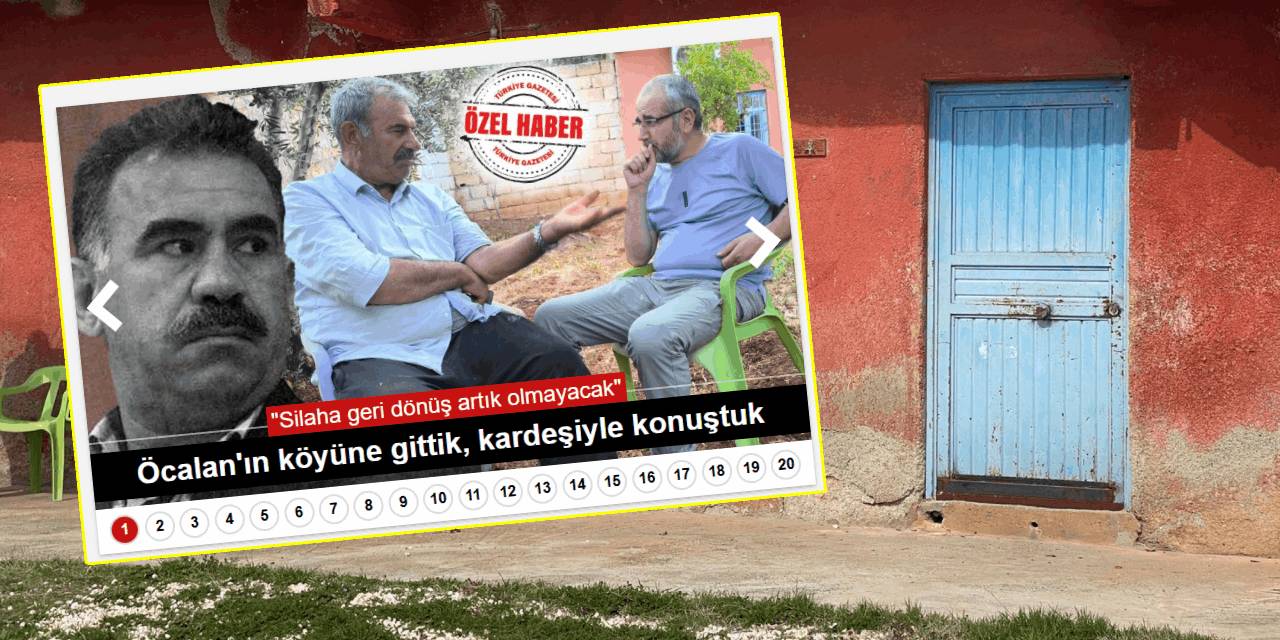 İktidar medyası Öcalan'ın doğduğu eve gitti
