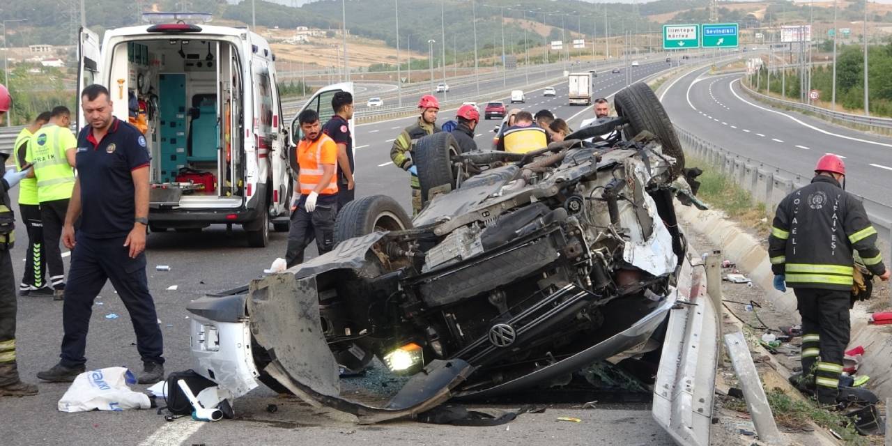 Kuzey Marmara Otoyolu’nda aile faciası! Araba takla attı, anne öldü, eşi ve çocukları yaralı