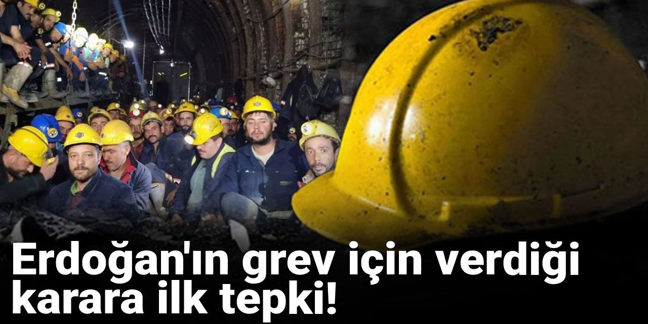 Erdoğan'ın grev için verdiği karara ilk tepki!