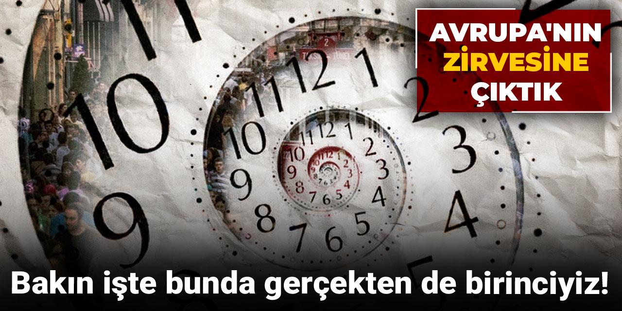 Bakın işte bunda gerçekten de birinciyiz: Avrupa'nın zirvesine çıktık