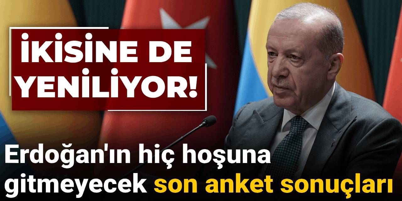 Erdoğan'ın hiç hoşuna gitmeyecek son anket sonuçları: İkisine de yenildi!