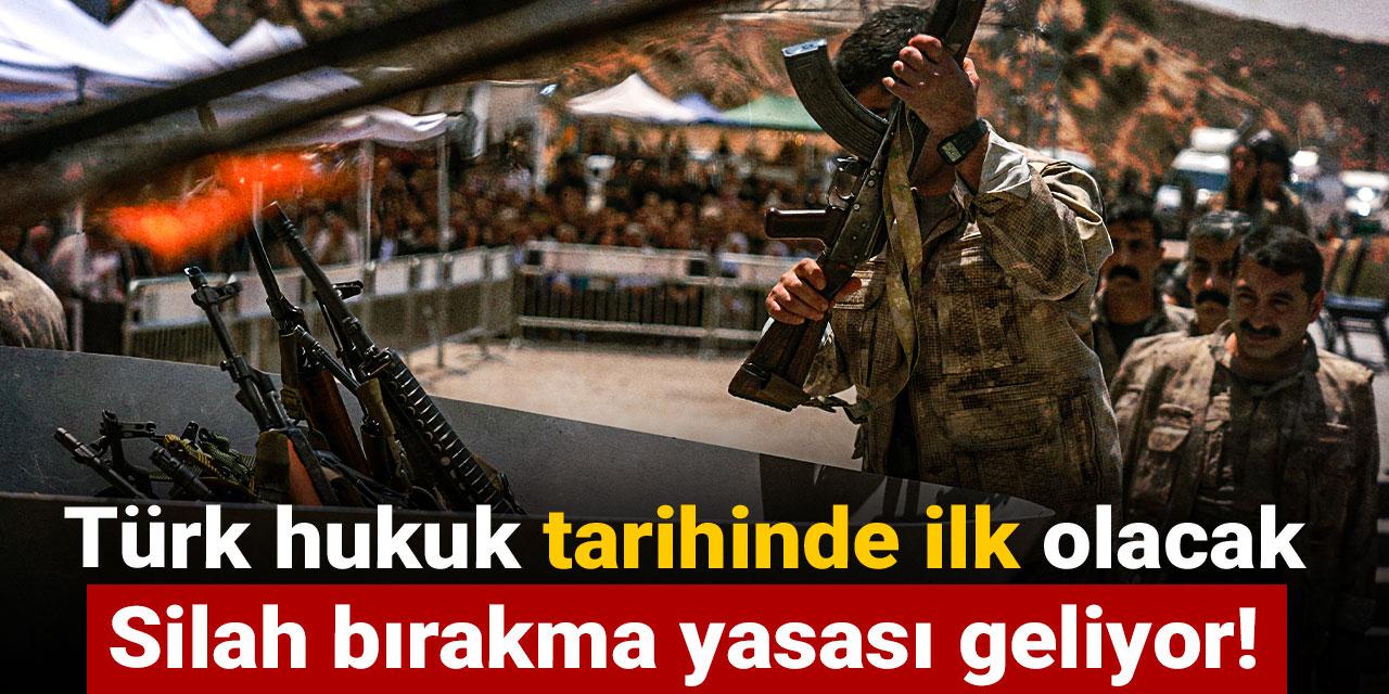 Türk hukuk tarihinde ilk olacak: Silah bırakma yasası geliyor!