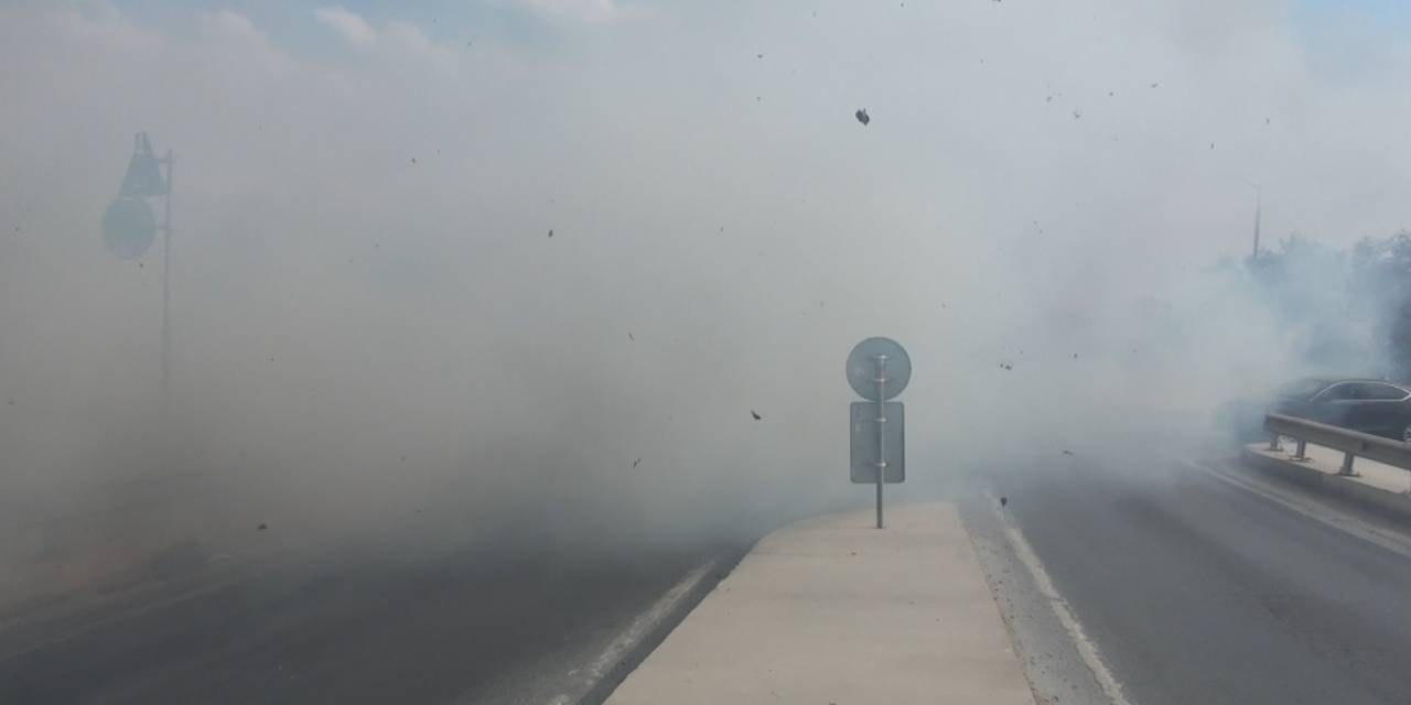 SON DAKİKA! Silivri TEM Otoyolu'nda yangın