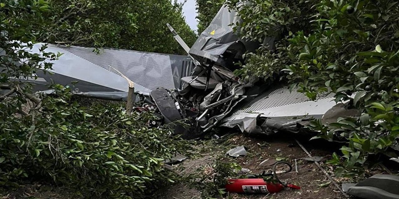 SON DAKİKA! Adana'da eğitim uçağı düştü