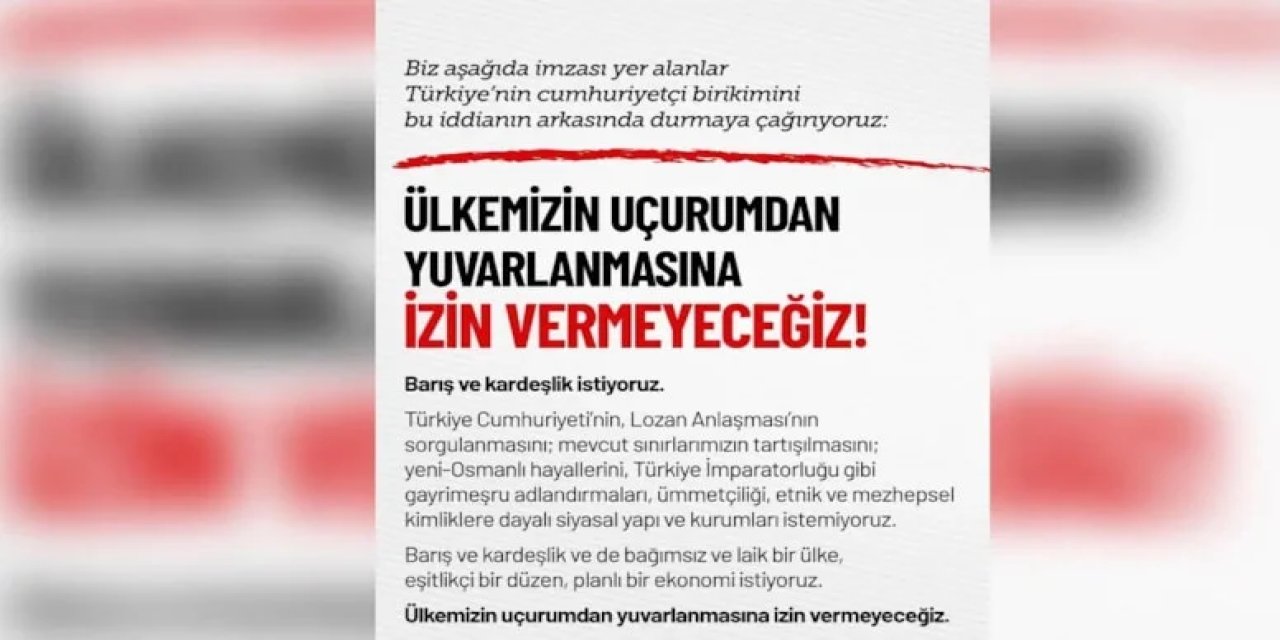 Akademisyenler, gazeteciler, aydınlar: Ülkemizin uçurumdan yuvarlanmasına izin vermeyeceğiz