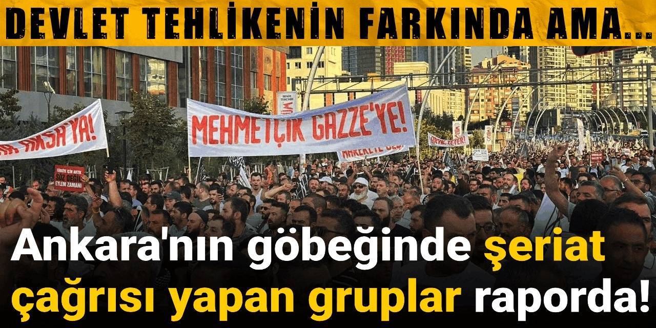 Devlet tehlikenin farkında ama... Ankara'nın göbeğinde şeriat çağrısı yapan gruplar raporda!