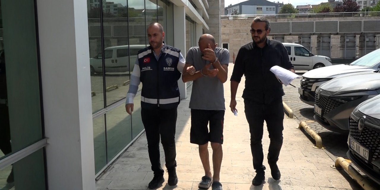 Hırsızlık için girdi kendini ele verdi