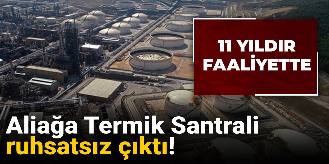 Aliağa Termik Santrali ruhsatsız çıktı!