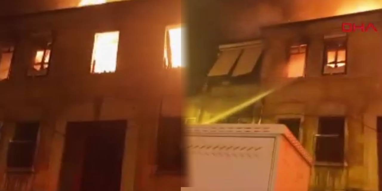 Tarihi bina alev topuna döndü!